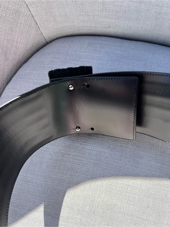 Saint Laurent Wide Leather Waist Belt Suede main image 7